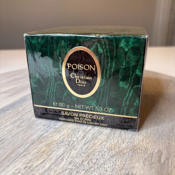 Christian Dior Poison 150g Savon Precieux En Ecrin Perfumed Soap in Luxury Dish - Picture 1 of 5